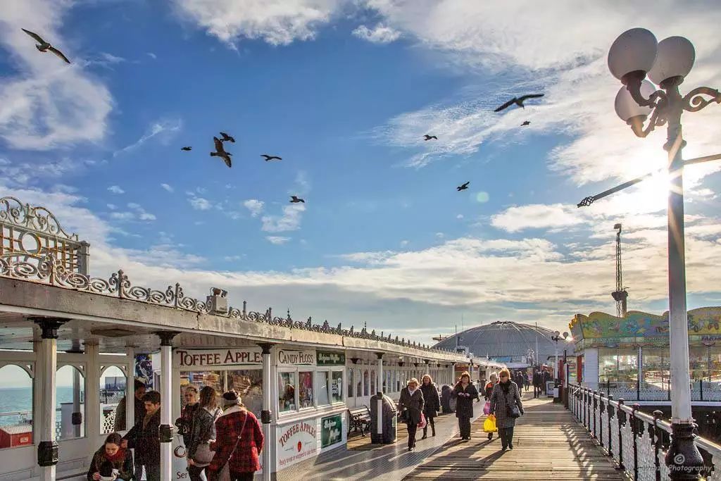 英国海滨城市布莱顿brighton