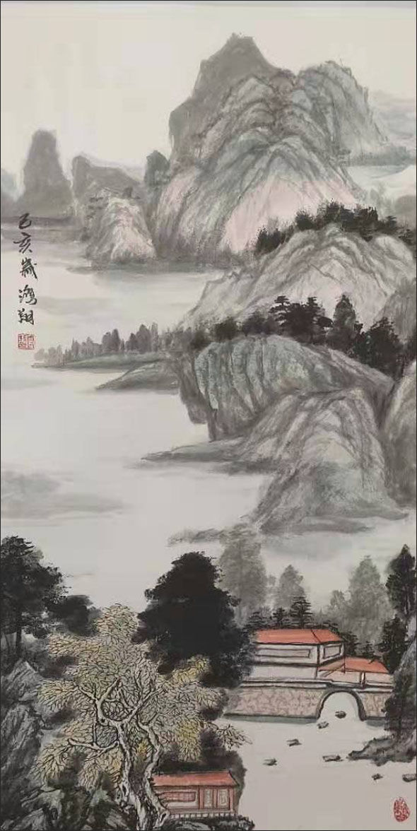 画家李鸿翔神韵和谐栩栩如生