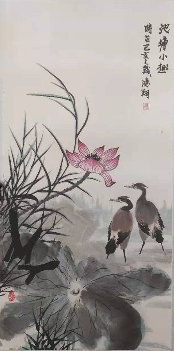 画家李鸿翔神韵和谐栩栩如生