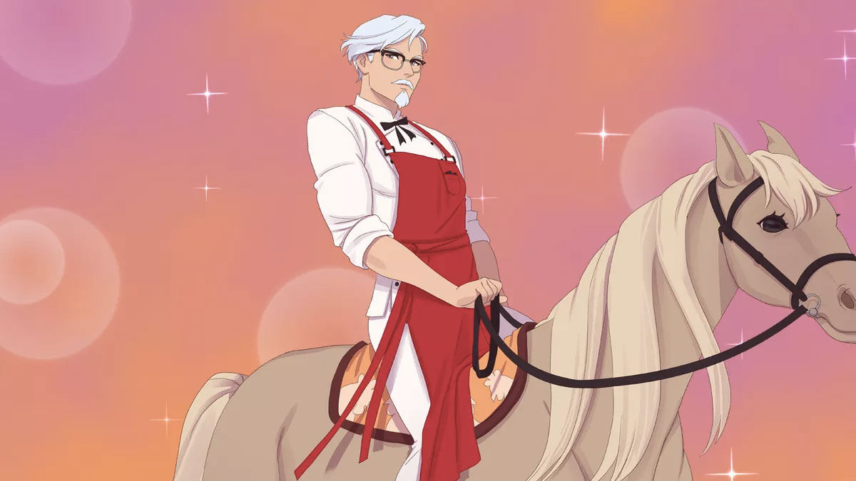 为了吸引年轻人,肯德基在 steam 推出了和桑德斯上校谈恋爱的游戏