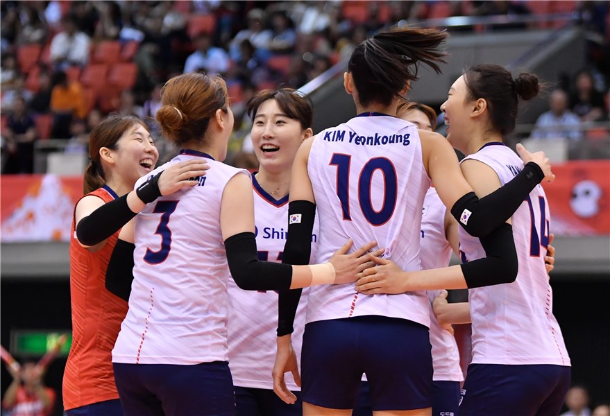 疯狂31中国女排手下败将横扫韩国队成功锁定女排世界杯亚军