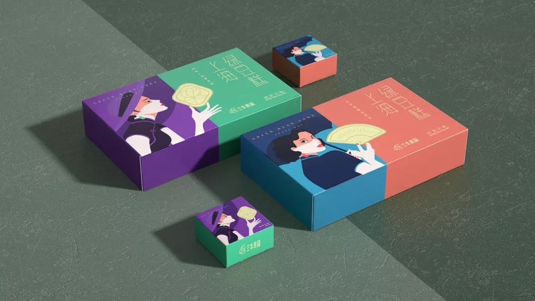 上海绿豆糕包装设计赏析