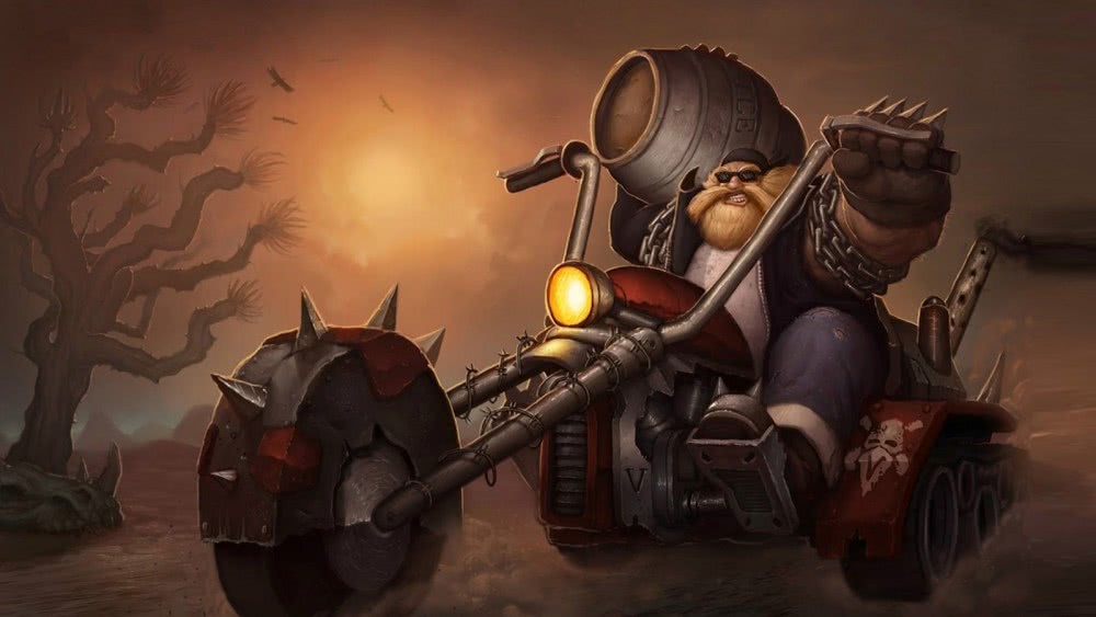 英雄联盟酒桶图片这个的画风很诙谐