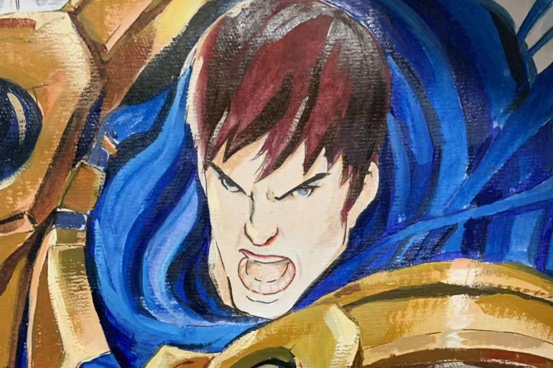 手绘英雄联盟德玛西亚之力—盖伦,9年lol老玩家致敬已逝去的青春