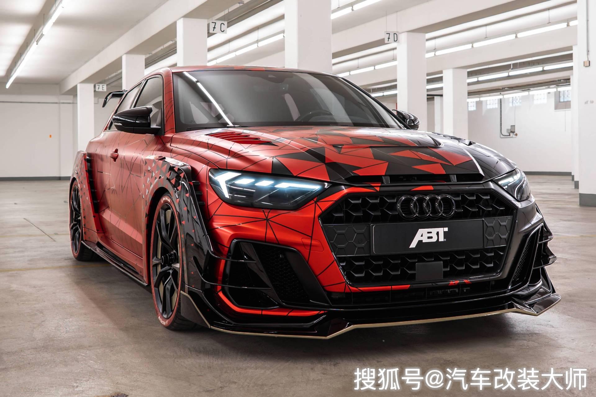 这不是一辆普通的奥迪a1 sportback通过abt改装升级