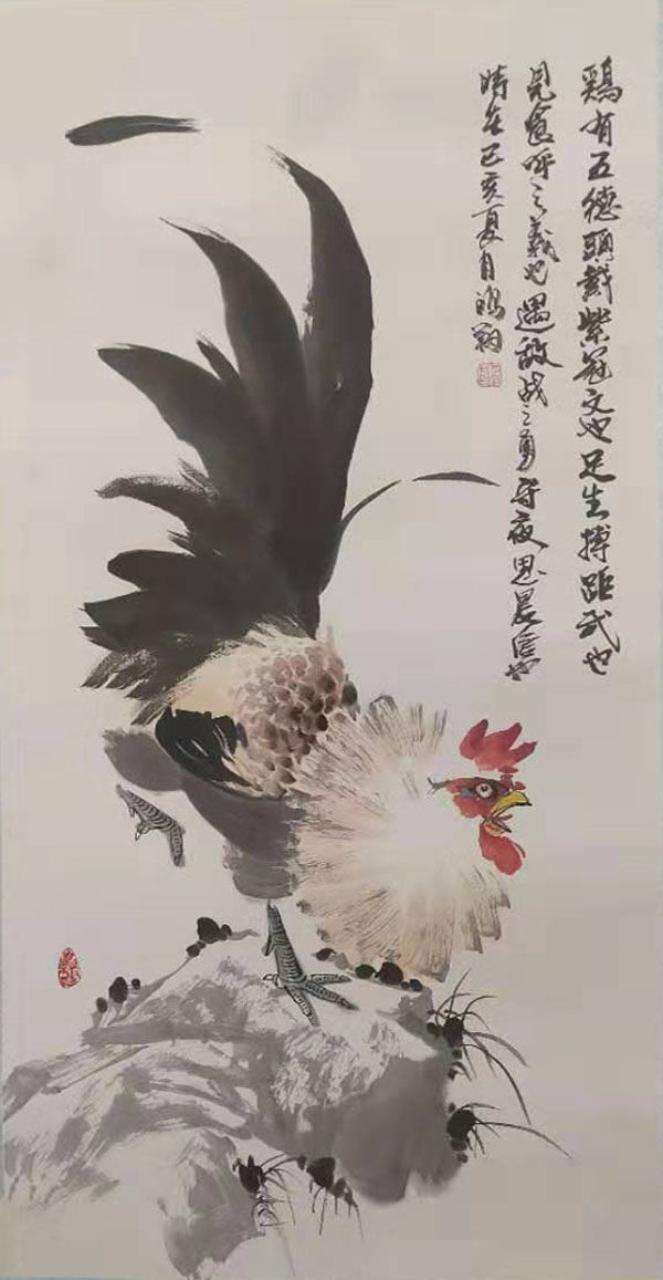 画家李鸿翔神韵和谐栩栩如生