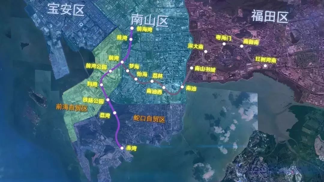 該延線開通後,從赤灣至前海灣站的乘車時間可縮短至約15分鐘,同時