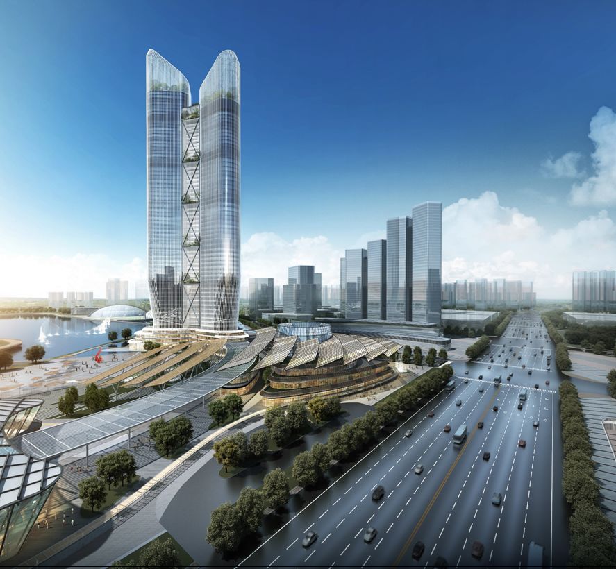 新塘巨变广州东部交通枢纽中心区城市设计曝光
