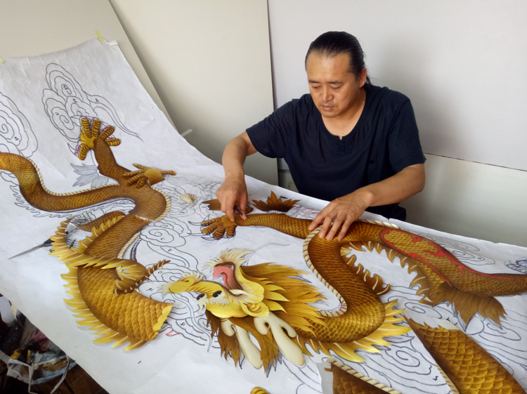 第八代王氏麦秆画传承人王华平作品鉴赏