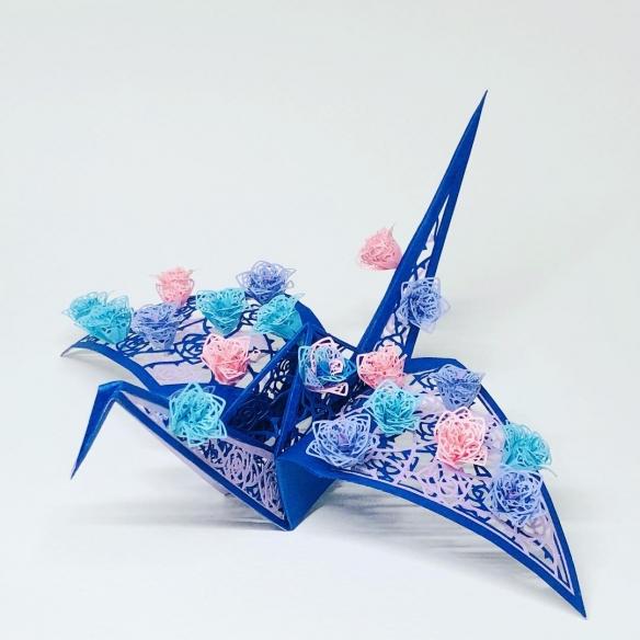 折纸鹤的最高境界日本纸艺达人滨直史镂空纸鹤欣赏