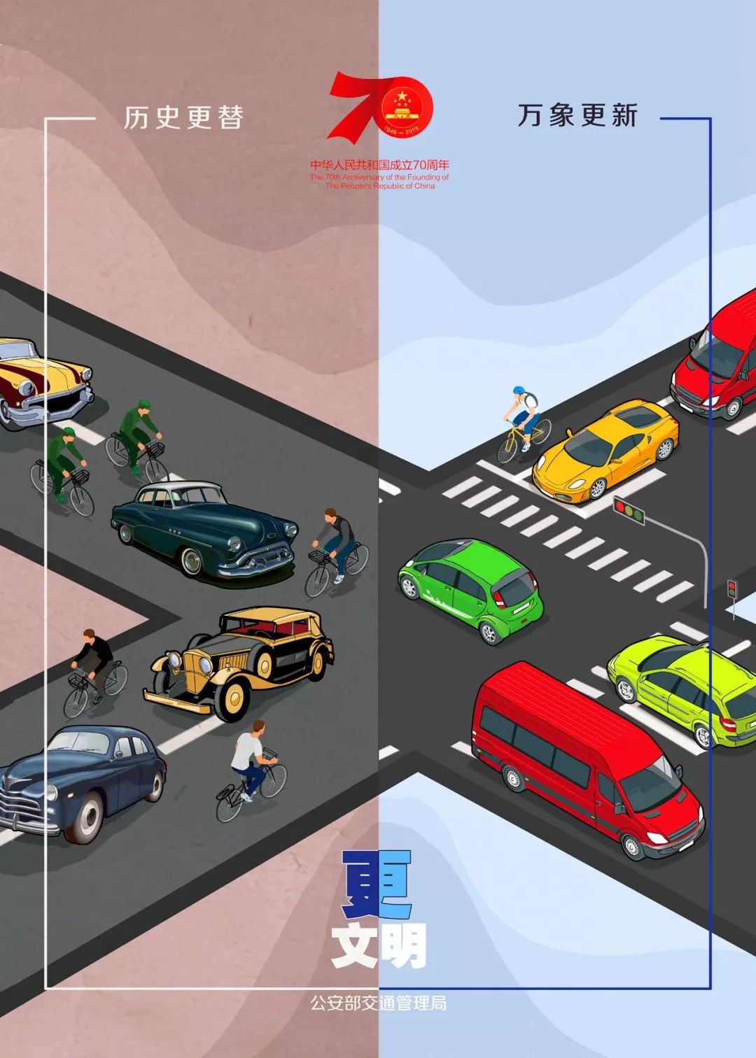 中国道路交通管理今昔震撼对比