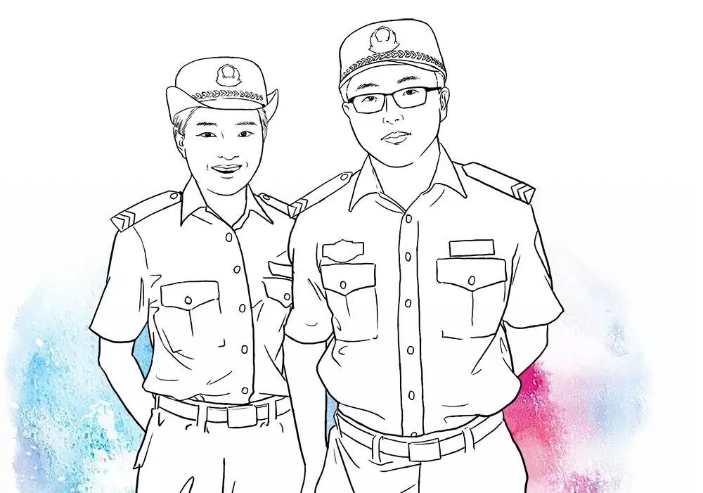 我们的婚礼是在警校礼堂的舞台上举行的