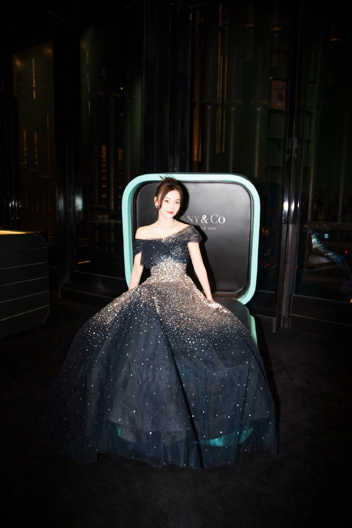 星光闪耀女星钻石星空裙优雅迷人