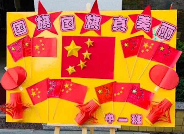 幼儿园国庆展板主题墙环创祖国妈妈生日快乐