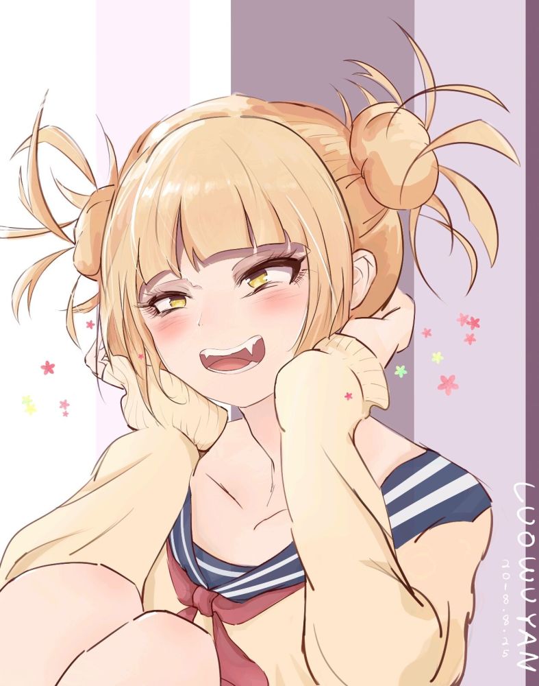 《我的英雄学院》病娇制服少女渡我被身子,虎牙看着很可爱!