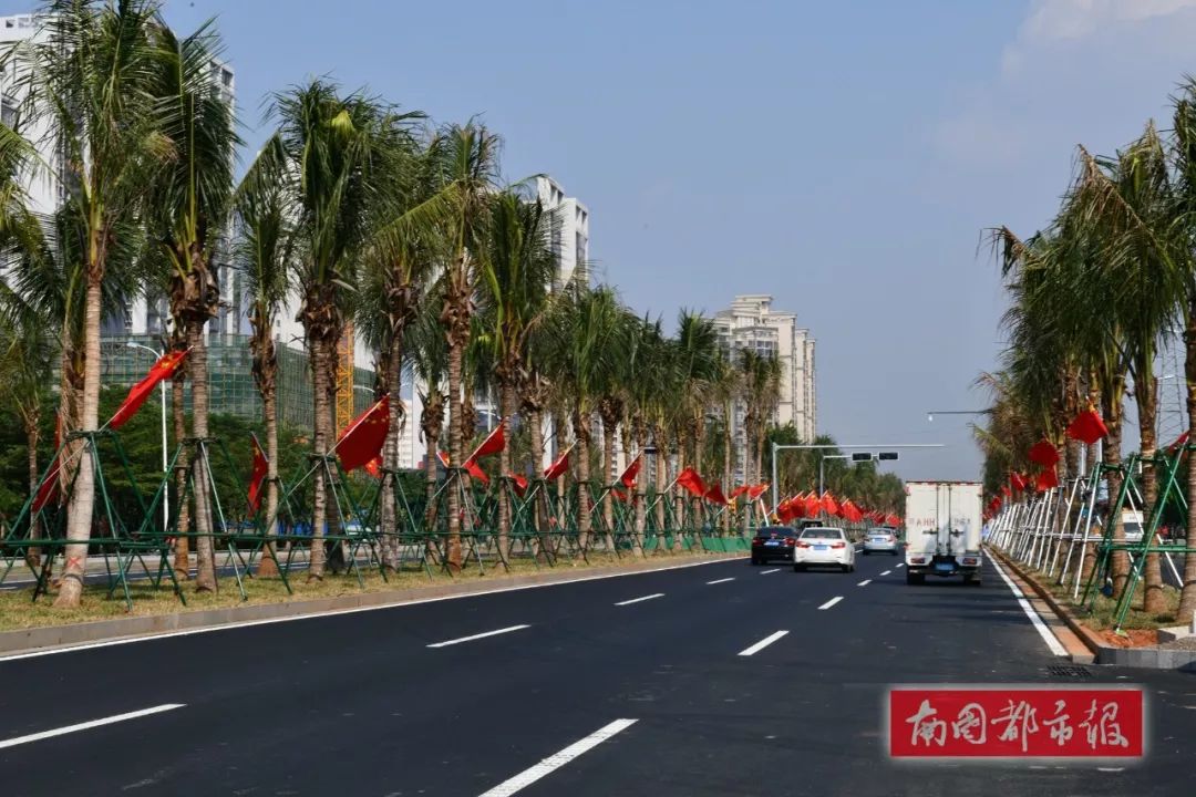 海口椰海大道全线贯通,10月1日正式通车!