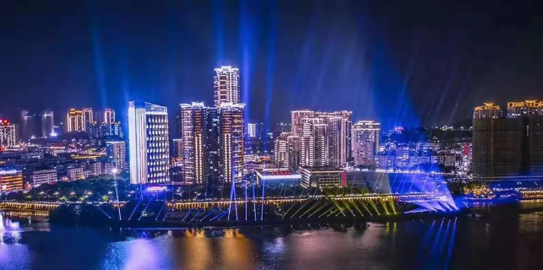 安溪国庆灯光秀即将震撼上演!_夜景