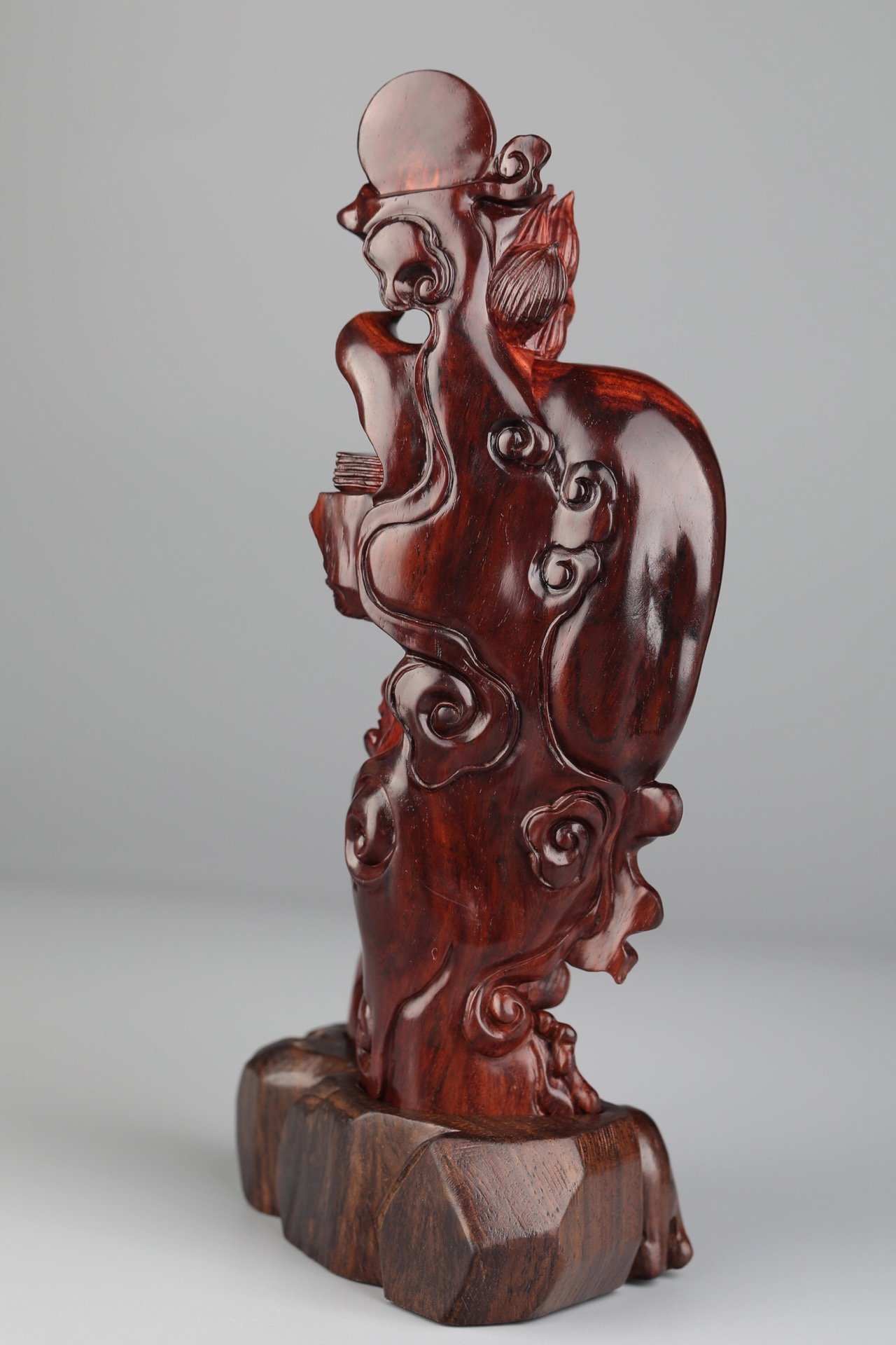 海南黄花梨如意观音,道入匠心,每一处都是"精"心_工艺品