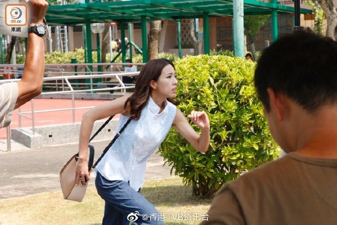艺人姚子羚前日到西贡拍摄tvb新剧《大步走》,她表示在这套讲述跑步的