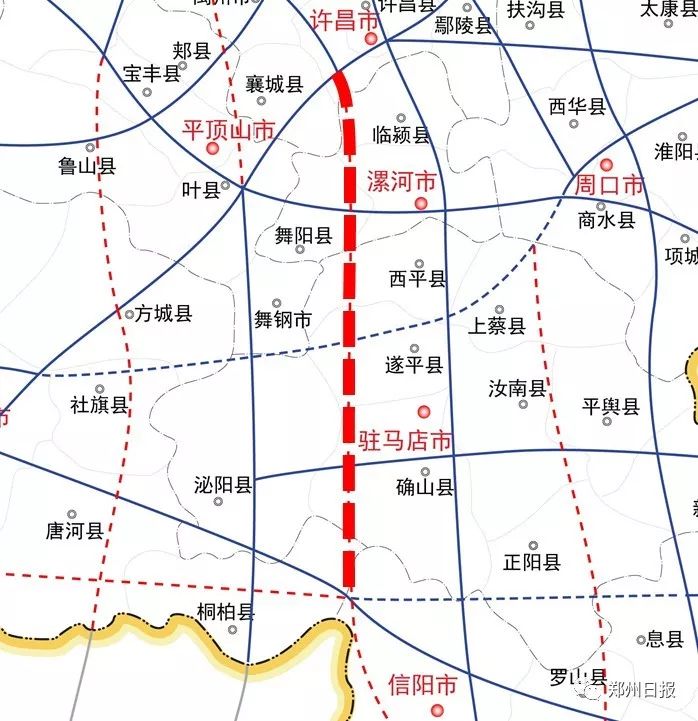 區域路網,增強鄭州大都市區對豫南地區的輻射帶動作用具有重要意義