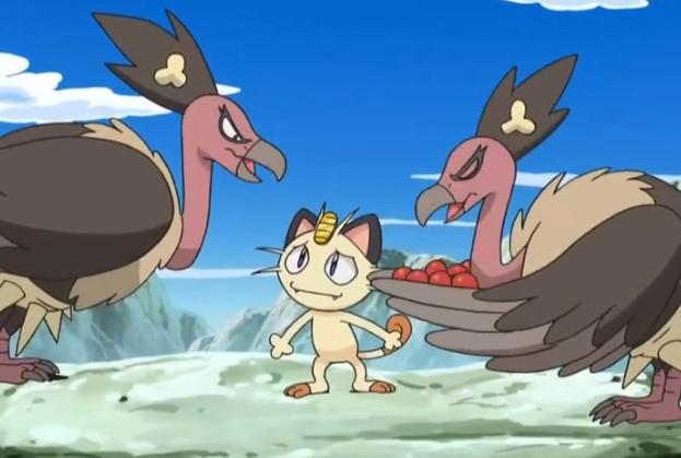 精灵宝可梦图鉴630用骨头来装饰自己的精灵秃鹰娜