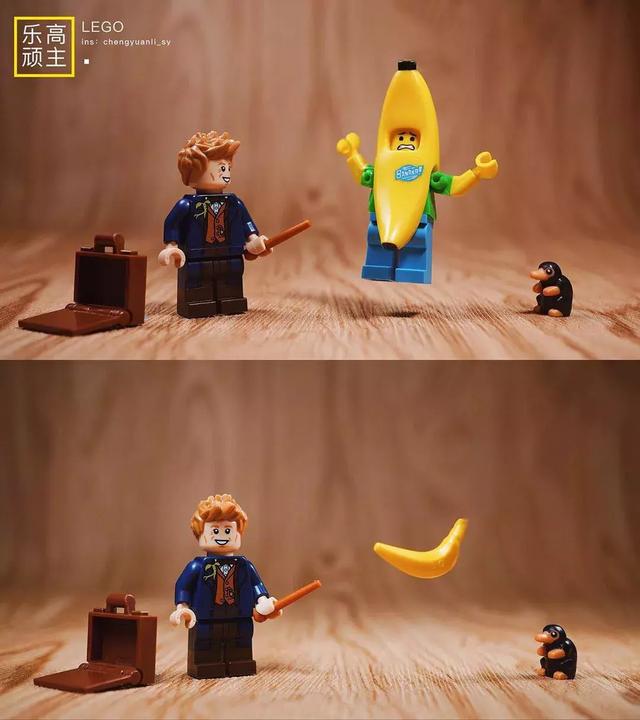 lego乐高人仔美图欣赏 猪肉很贵那就抓鸡吃吧