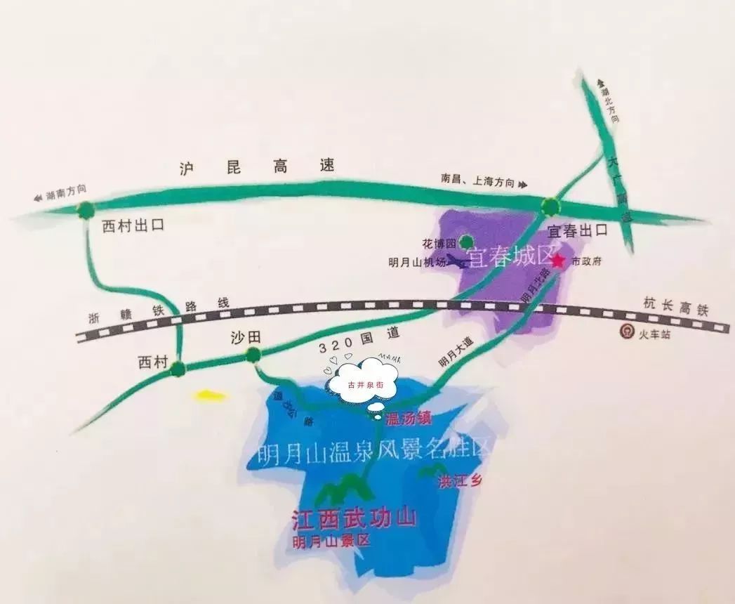 江西宜春温汤镇地图图片