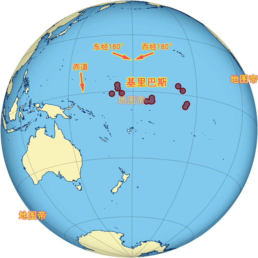 纵跨赤道,横跨东西半球,基里巴斯在哪?_群岛