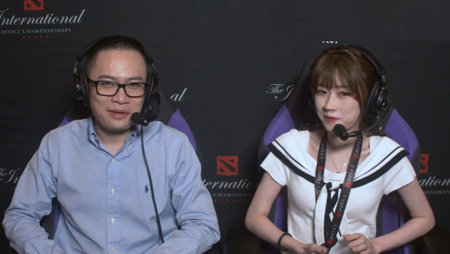 dota2女解說顏值被質疑坦克,一姐ams實力拯救