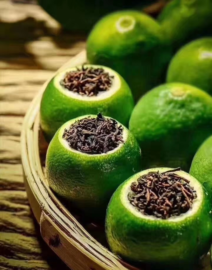 2019年易武庆丰号新会小青柑普洱茶 陈皮柑普茶 勐海普洱与新会陈皮