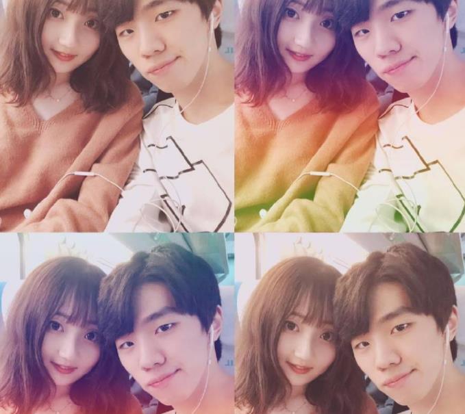 像doinb找到了糖小幽,rookie找到了小钰,这些个俊男美女羡煞了众人.