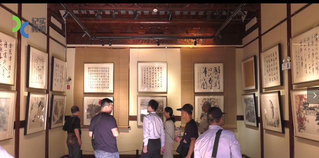 广特播报报道纪实频道播出上海宁波同乡书画院作品展隆重开幕