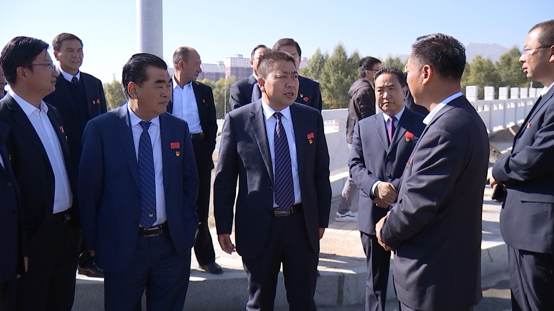 天祝县举行城市基础设施重点项目竣工通车观摩验收活动