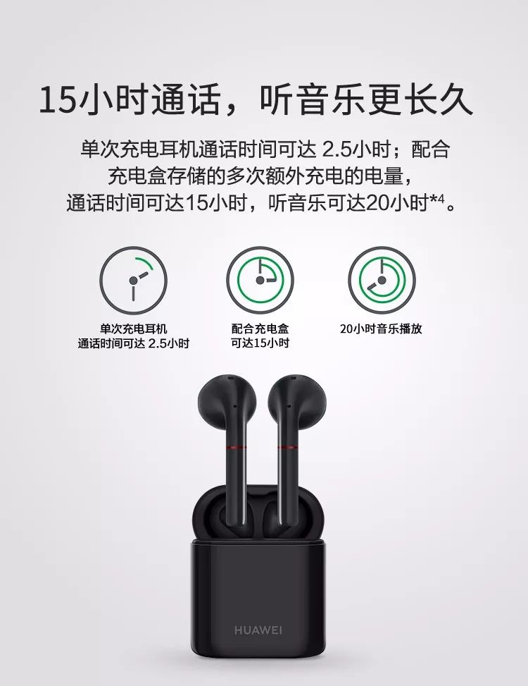 秒杀第四十期华为蓝牙耳机原装真无线运动降噪耳机freebuds2pro碳晶黑