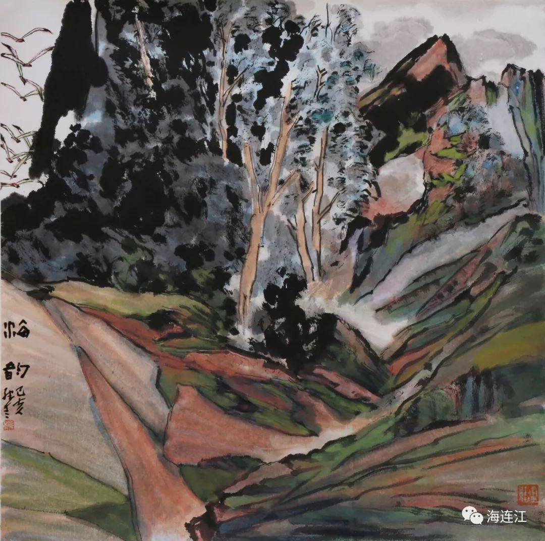 《海韵》作者:孙建青《云蒸霞蔚》作者:周钦来《乡愁--那湾秋水》