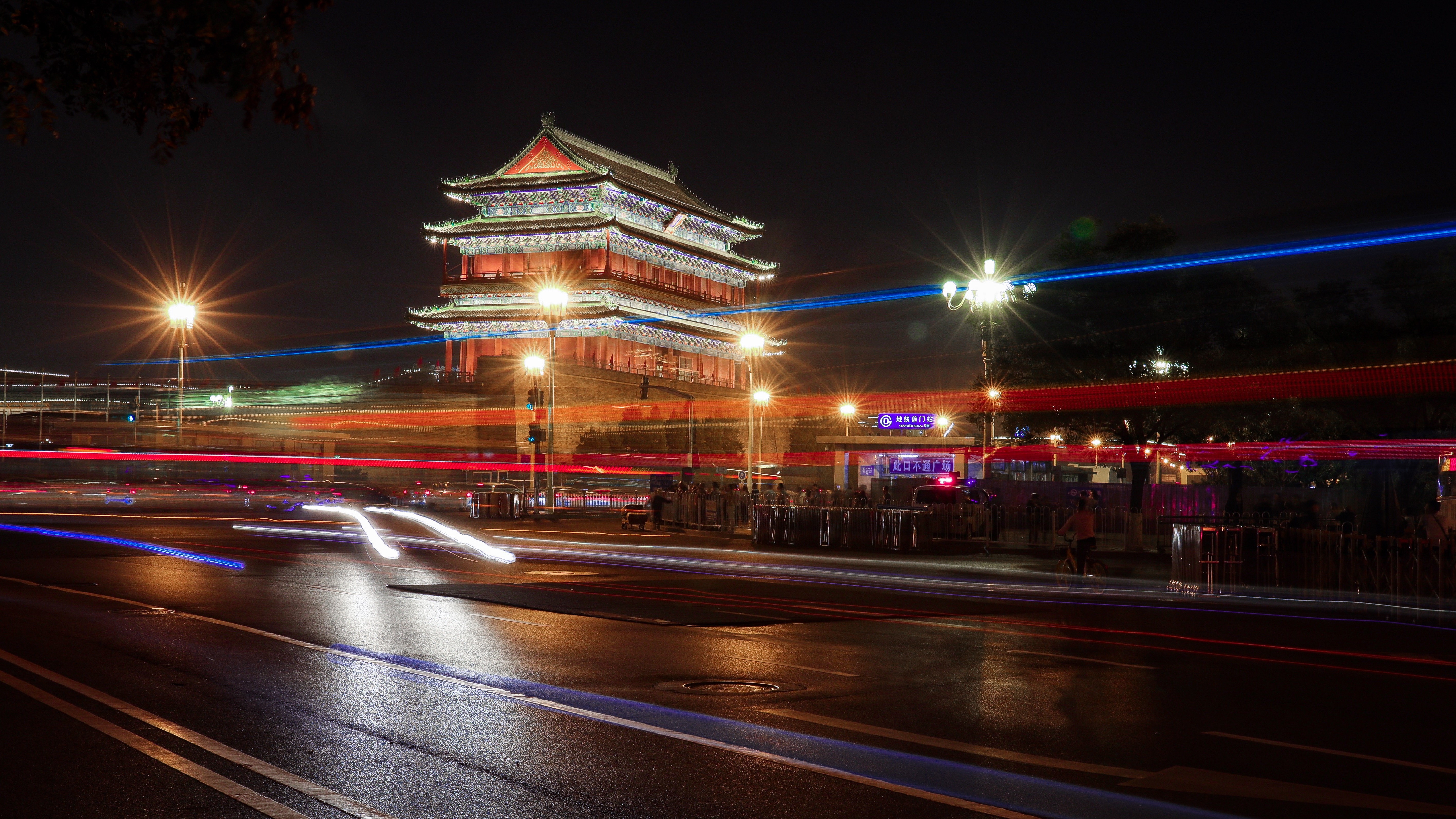 北京夜景照片真实图片