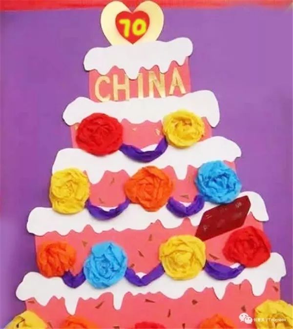 国庆纪念蛋糕每逢国庆佳节,社区,街道都会挂起飘扬的五星红旗,国剖乔