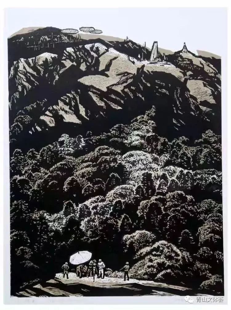 庆国庆迎军运▏青山区版画作品展开幕