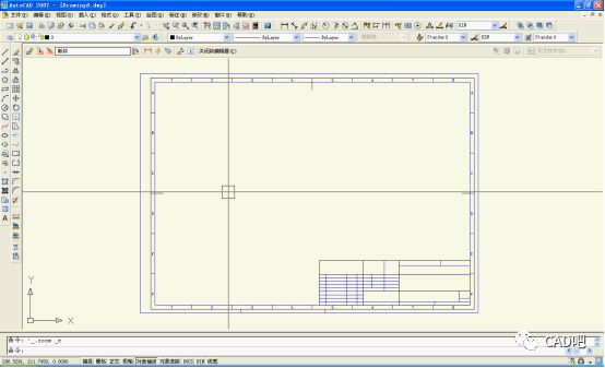 简单的cad图框制作
