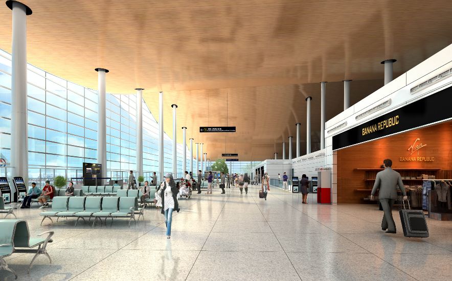 候机大厅室内效果图