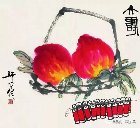 名家最美寿桃献给新中国70华诞