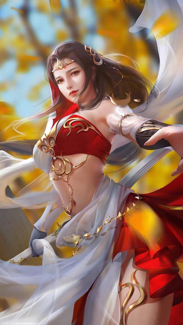 一组剑侠情缘叁美图异域风情的红衣女神惊艳