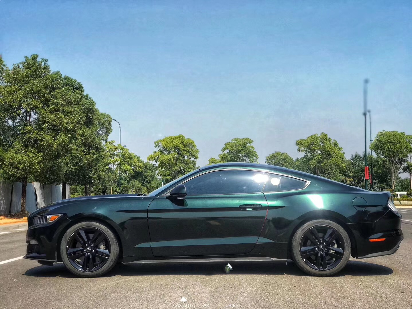 高贵的祖母石绿搭配肌肉的福特野马 气场与性能并存