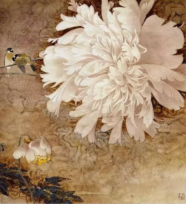 意境深邃着色自然鲜明生动雅俗共赏王克印工笔花鸟作