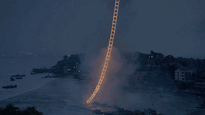 今夜在天安门前负责放烟花的人,叫蔡国强_天梯