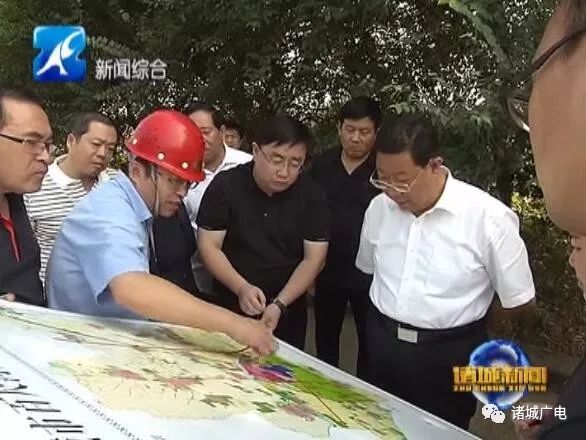 诸城市委书记桑福岭现场调度重点项目建设
