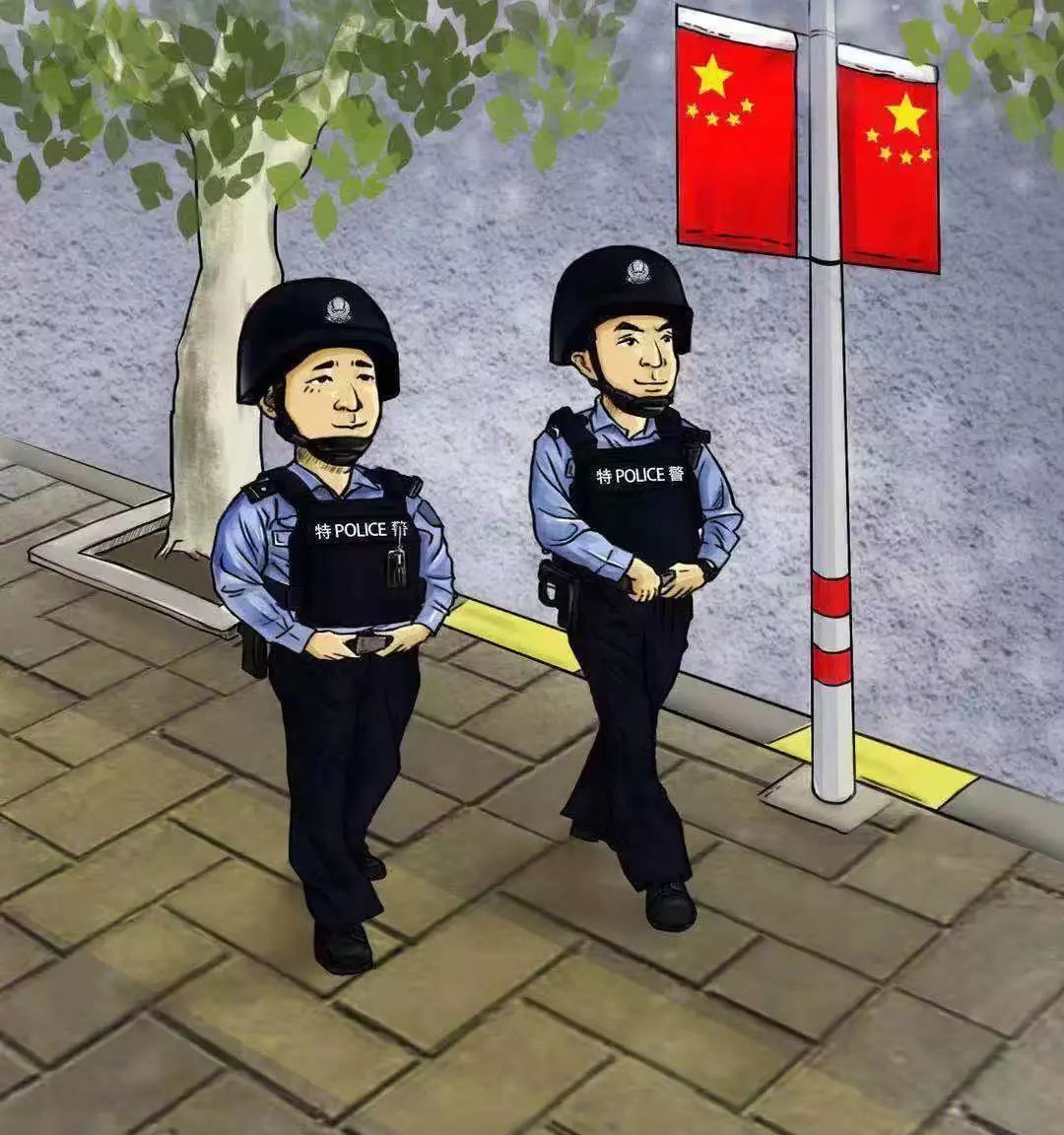 【献礼70年】漫画 国庆里的别样"警"色