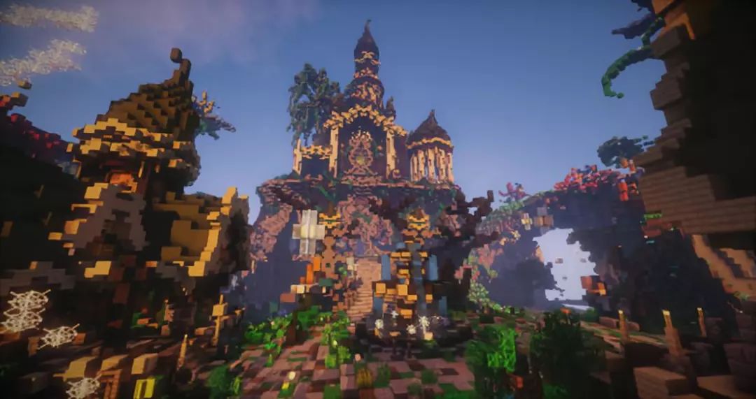 《我的世界》大神建造童话世界减压 普通玩家看完之后压力更大了_城堡