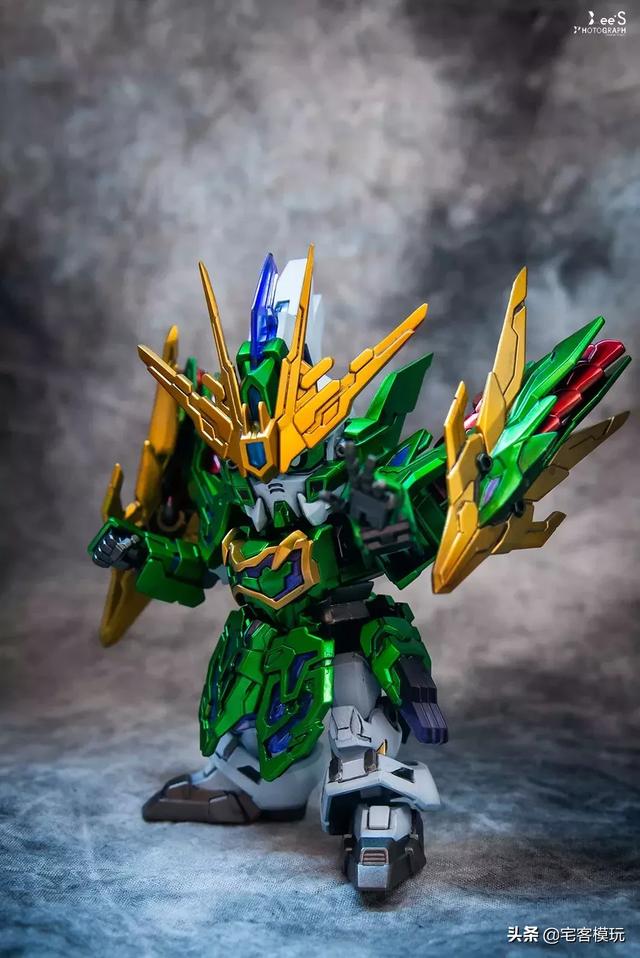 模型制作范例:sd三国创杰传 张郃(内附平民翻件教程)by:lees