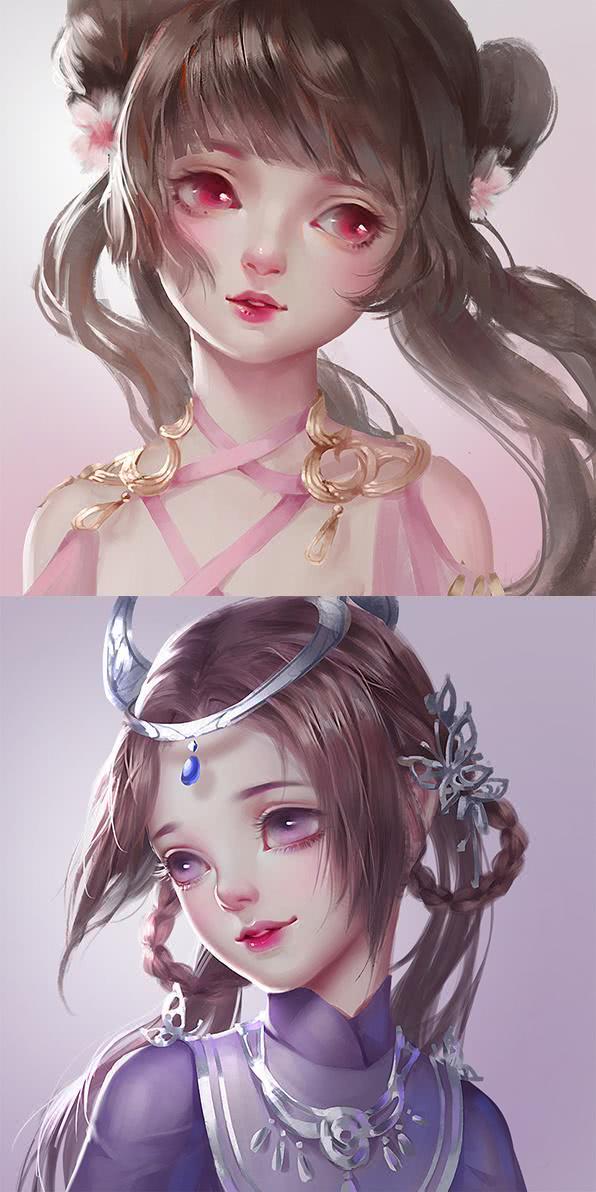 一组《剑网三》游戏美图——双马尾女神,长得很稚嫩!